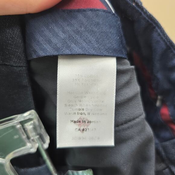 Talbots Straight Leg Hampshire Ankle Pants Pockets Classic Office Blue Size 10 - Picture 5 of 6